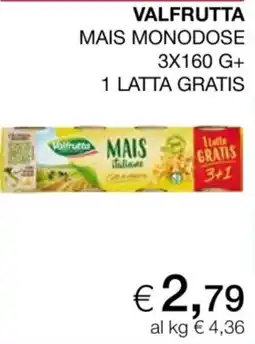 Coop Valfrutta Mais monodose offerta