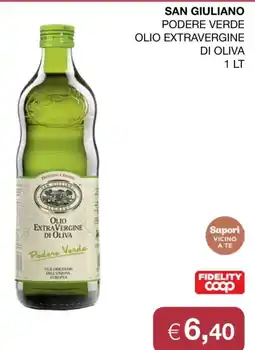 Coop San Giuliano Podere Verde Olio Extra Vergine di Oliva offerta