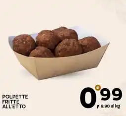 Extra Supermercati Polpette fritte all'etto offerta