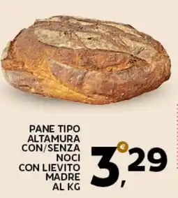 Extra Supermercati Pane tipo altamura con/senza noci con lievito madre offerta