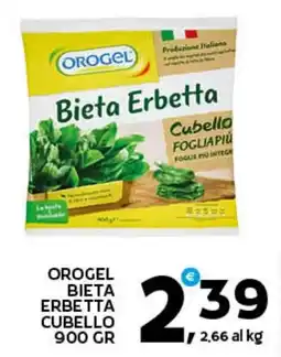 Extra Supermercati Orogel bieta erbetta cubello offerta
