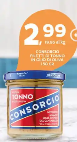 Extra Supermercati Filetti di tonno in olio d'oliva Consorcio offerta