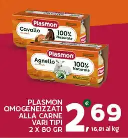 Extra Supermercati Plasmon omogeneizzati alla carne offerta