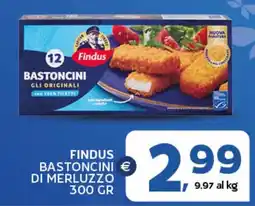 Extra Supermercati Findus bastoncini di merluzzo offerta