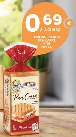Extra Supermercati Mulino Bianco Pan Carre offerta