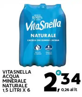VitaSnella acqua minerale naturale