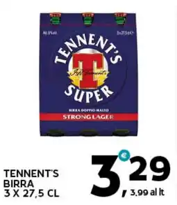 Extra Supermercati Tennent's birra offerta