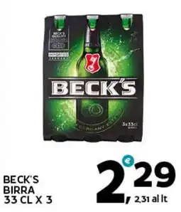 Extra Supermercati Beck's birra offerta