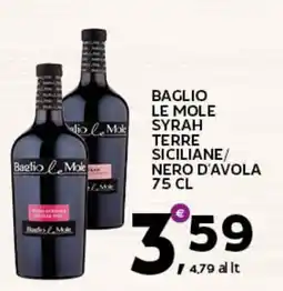 Extra Supermercati Baglio le Mole Syrah Terre Siciliane / Nero d'Avola offerta