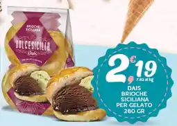 Extra Supermercati Dais brioche siciliana per gelato offerta