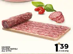 Extra Supermercati Galbani Salame Napoli all'etto offerta