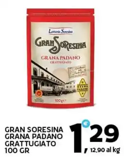 Extra Supermercati Gran SoreSina Grana Padano Grattugiato offerta
