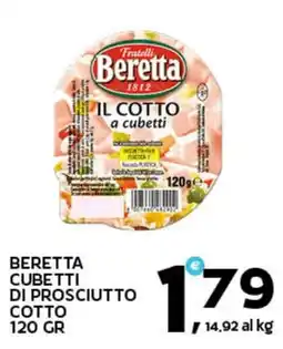 Extra Supermercati Beretta cubetti di prosciutto cotto offerta