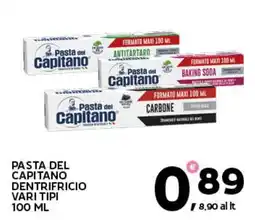 Extra Supermercati Pasta del Capitano dentifricio offerta