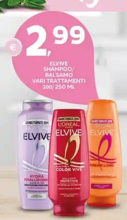 Extra Supermercati Elvive shampoo/balsamo offerta