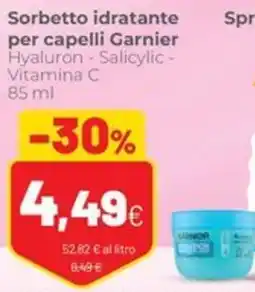 Coop Trentino Sorbetto idratante per capelli Garnier offerta