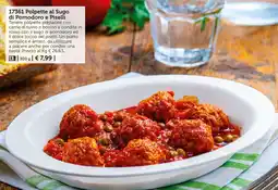 Bofrost Polpette al Sugo di Pomodoro e Piselli offerta