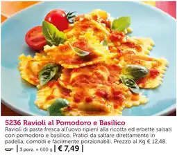 Bofrost Ravioli al Pomodoro e Basilico offerta