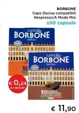 Coop BORBONE Caps Decisa compatibili Nespresso/A Modo Mio offerta