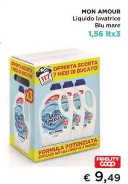 Coop MON AMOUR Liquido lavatrice Blu mare offerta