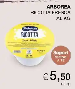 Coop ARBOREA RICOTTA FRESCA AL KG offerta