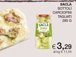 Coop SACLÀ SOTTOLÌ CARCIOFINI TAGLIATI offerta