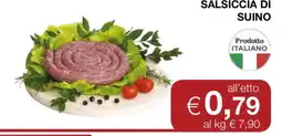 Coop Salsiccia Di Suino offerta