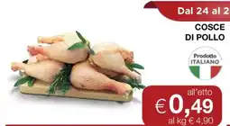 Coop Cosce di pollo offerta