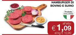 Coop HAMBURGER DI BOVINO E SUINO offerta