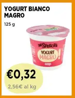 Coop YOGURT BIANCO MAGRO offerta