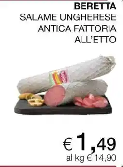Coop BERETTA SALAME UNGHERESE ANTICA FATTORIA ALL’ETTO offerta