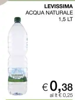 Coop LEVISSIMA ACQUA NATURALE offerta