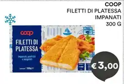 Coop COOP FILETTI DI PLATESSA IMPANATI offerta