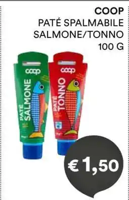 Coop COOP PATÉ SPALMABILE SALMONE/TONNO offerta