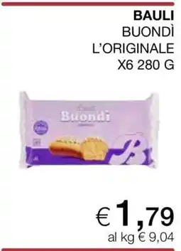 Coop BAULI Buondì l'originale offerta