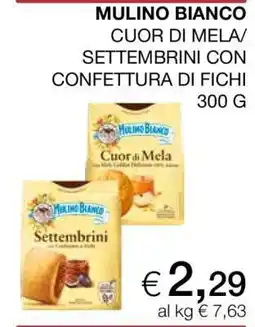 Coop MULINO BIANCO CUOR DI MELA/SETTEMBRINI CON CONFETTURA DI FICHI offerta