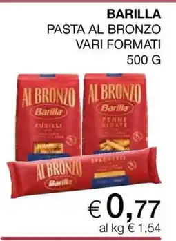 Coop BARILLA PASTA AL BRONZO VARI FORMATI offerta