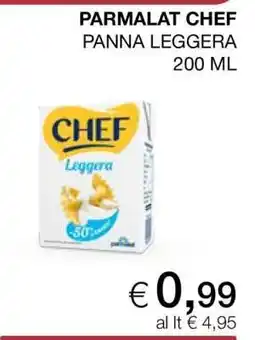 Coop PARMALAT CHEF PANNA LEGGERA 200 ML offerta