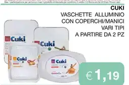 Coop CUKI VASCHETTE ALLUMINIO offerta