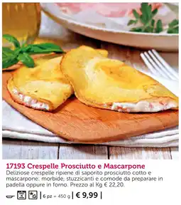 Bofrost Crespelle Prosciutto e Mascarpone offerta