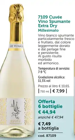 Bofrost Cuvée Vino Spumante Extra Dry Millesimato offerta