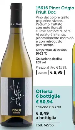 Bofrost Pinot Grigio Friuli Doc offerta