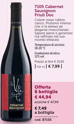 Bofrost Cabernet Sauvignon Friuli Doc offerta