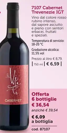 Bofrost Cabernet Trevenezie IGT offerta