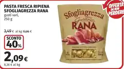 Coop Pasta fresca ripiena sfogliagrezza Rana offerta