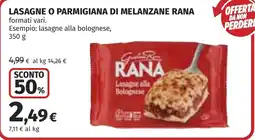 Coop Lasagne alla bolognese Rana offerta