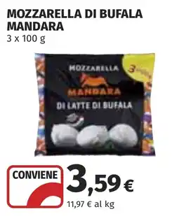 Coop Mozzarella di bufala Mandara offerta
