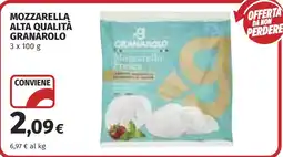 Coop Mozzarella alta qualità Granarolo offerta