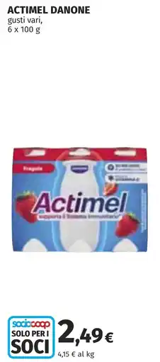 Coop Actimel Danone offerta