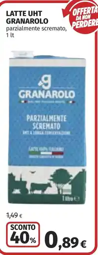Coop Latte UHT Granarolo parzialmente scremato offerta
